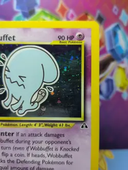 Pokemon TCG Neo Discovery 1st Edition Wobbuffet 16/75 Holo LP - Image 3