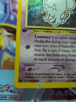 Pokemon TCG Neo Discovery 1st Edition Wobbuffet 16/75 Holo LP - Image 4