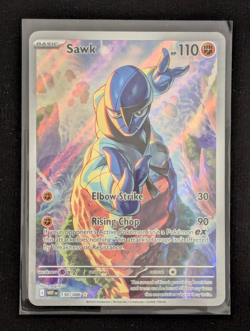Pokemon Sawk Illustration Rare Card 130/086 White Flare NM - Image 1