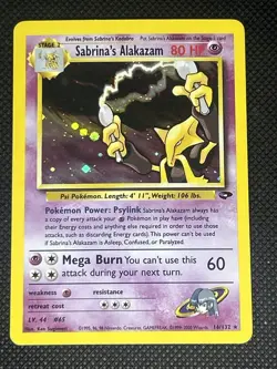 Sabrina's Alakazam 16/132 Pokemon Gym Challenge Holo LP - Image 1