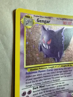Gengar #5/62 Holo Rare Fossil Pokemon Card 1999 VintageEnglish Unlimited 05/62 - Image 2