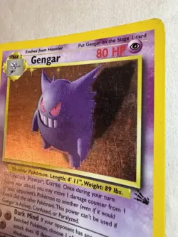 Gengar #5/62 Holo Rare Fossil Pokemon Card 1999 VintageEnglish Unlimited 05/62 - Image 5