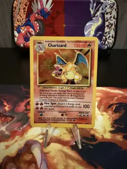 1999 Pokemon TCG Charizard 4/102 Holo Rare Base Set - Image 1