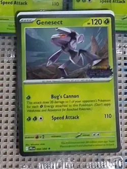 Pokemon Genesect 008 Mega Evolution Phantasmal Flames Best Buy Promo?? Seal - Image 1