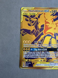 Pokemon TCG Sun & Moon Pikachu & Zekrom GX SM248 Holo Black Star Promo Card - Image 2