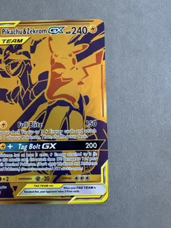 Pokemon TCG Sun & Moon Pikachu & Zekrom GX SM248 Holo Black Star Promo Card - Image 3