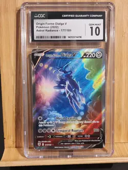 CGC 10 GEM MINT Origin Forme Dialga V 177/189 Alt Art Pokemon Astral Radiance - Image 1