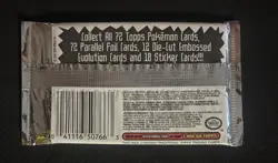 1 - Pokemon Topps Blue Label The First Movie Booster Pack 8 Cards Factory Sealed - Image 2