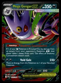 MEGA GENGAR EX - 056/094 - PHANTASMAL FLAMES PFL DBL RARE HOLO POKEMON - NM - Image 1