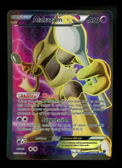 Alakazam EX 117/124 XY Fates Collide 2016 Full Art Holo Rare Pokemon Card TCG - Image 1