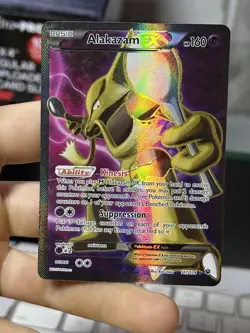 Alakazam EX 117/124 XY Fates Collide 2016 Full Art Holo Rare Pokemon Card TCG - Image 3