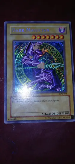 Yugioh Bpt-001 Secret Rare Tin Promo Dark Magician Hp - Image 1
