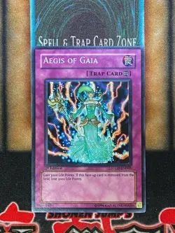 Yugioh Aegis Of Gaia STON-EN068 Secret Rare 1st Ed LP - Image 1
