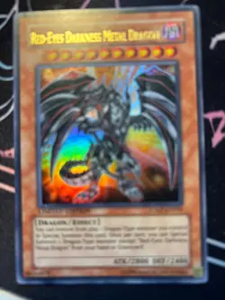 Yugioh Red-Eyes Darkness Metal Dragon JUMP-EN030 Ultra Rare Limited Edition LP - Image 1