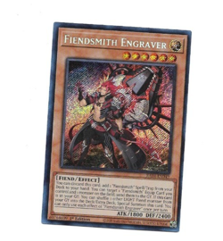 Yugioh Yu-Gi-Oh! Fiendsmith Engraver RA04-EN049 1st edition Secret Rare Card NM - Image 1