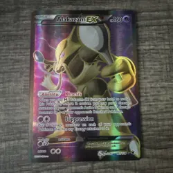Pokemon Alakazam EX TCG Fates Collide Holo Full Art Ultra Rare Card 117/124 NM - Image 1