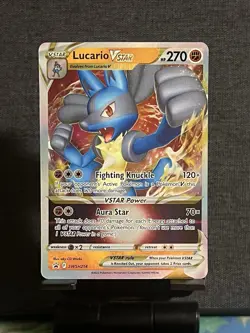 Lucario VSTAR SWSH214 SWSH: Sword & Shield Promo Cards Holo Ultra Rare Near Mint - Image 1