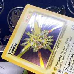 Pokemon TCG Zapdos Base Set Holo Rare Card 16/102 LP - Image 5