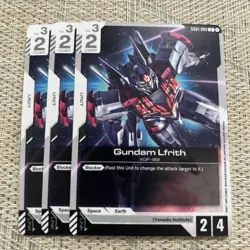 Gundam TCG - Gundam Lfrith GD01-086 - Newtype Rising Booster 3cards - Image 2
