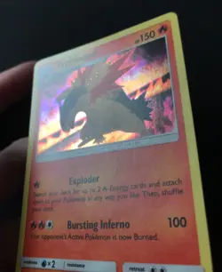Typhlosion SM185 SM Sun & Moon PROMO Pokemon Card HOLO RARE Near Mint - Image 4
