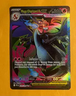 Pokemon TCG Card - Phantasmal flames - Mega Charizard X ex - 109/094 English - Image 1