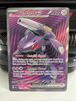 Pokemon Trading Card Game - Black Bolt - Genesect ex Full Art 161/086 Mint/NM - Image 1