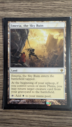 Magic The Gathering MTG Zendikar Card Emeria, The Sky Ruin 213/249 LP RARE - Image 1