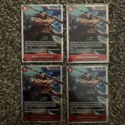 OP02-004 Edward Newgate SR x4 Playset - One Piece Card Game TCG - English NM/M - Image 2