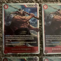 OP02-004 Edward Newgate SR x4 Playset - One Piece Card Game TCG - English NM/M - Image 3