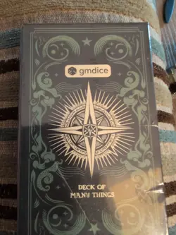 Dice Set and D&D Deck of Many Things: The Physical Manifestation Deck Card NEW - Image 2
