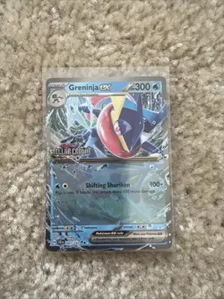 Pokemon TCG Stellar Crown Greninja EX Card 041/142 - STAMPED PROMO - Image 1