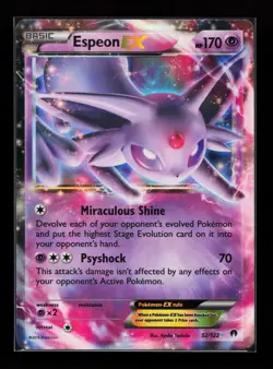 Espeon EX 52/122 Ultra Rare XY - BREAKpoint Pokemon Card - Image 1