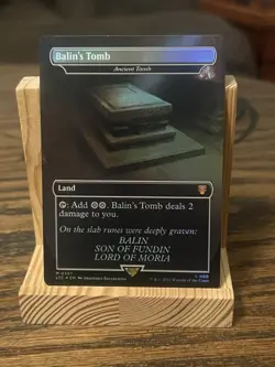MTG Magic The Gathering NM BALIN'S TOMB - ANCIENT TOMB Lord of the Rings Foil - Image 1