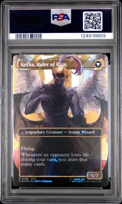 2025 MTG FINAL FANTASY #0543 KEFKA, COURT MAGE/KEFKA, RULER OF RUIN PSA 10 - Image 2