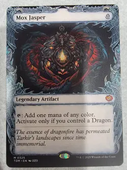 Magic the Gathering: Mox Jasper (Showcase) Tarkir: Dragonstorm Regular - Image 1
