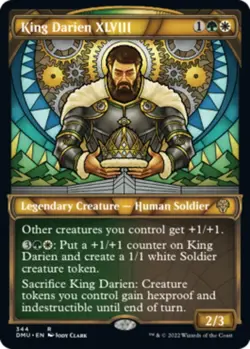 1x King Darien XLVIII - Showcase - Foil NM-Mint, English Dominaria Unit - Image 1