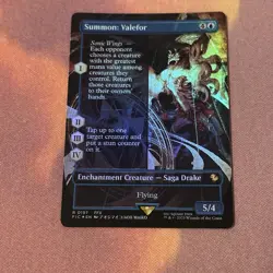 Summon: Valefor Borderless, MTG Single, FIN 0197 Rare NM - Image 1