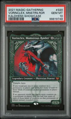 2021 MTG KALDHEIM SC #320 VORINCLEX, MONSTROUS RAIDER PSA 10 - Image 1