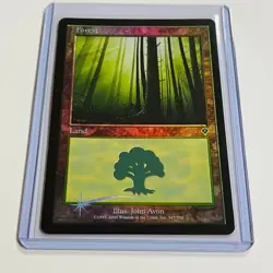 2000 Magic: The Gathering INVASION Forest FOIL 347/356 NM - Image 1