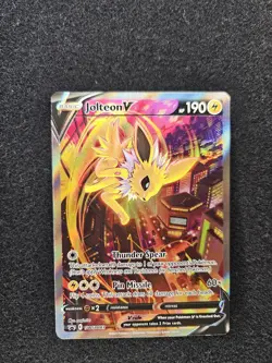 Jolteon v SWSH183 Pokemon TCG Sword & Shield Holo Black Star Promo - Image 1