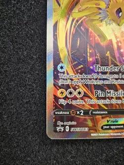 Jolteon v SWSH183 Pokemon TCG Sword & Shield Holo Black Star Promo - Image 5