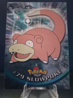 Slowpoke #79 2000 Topps Pokemon TV Animation Edition Blue logo - Image 1