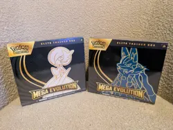 Pokemon Mega Evolution Elite Trainer Box ETB Lot of 2 Lucario & Gardevoir Sealed - Image 1