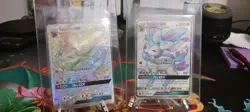 Pokemon Lot of 2 Sylveon GX full art Rainbow Secret Rare/Shiny Vault H 2017/2019 - Image 1
