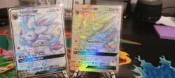 Pokemon Lot of 2 Sylveon GX full art Rainbow Secret Rare/Shiny Vault H 2017/2019 - Image 2