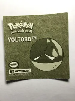 1999 Artbox Pokemon Action Flipz - Series 1 Chromium Stickers #R05 Voltorb - Image 2