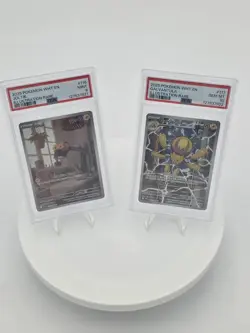 2025 POKEMON WHT EN-WHITE FLARE #116 JOLTIK & #117 GALVANTULA IR PSA 10 & PSA 9 - Image 1