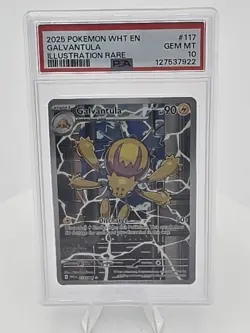 2025 POKEMON WHT EN-WHITE FLARE #116 JOLTIK & #117 GALVANTULA IR PSA 10 & PSA 9 - Image 5
