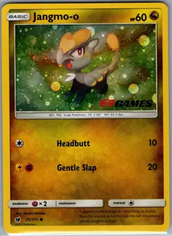 Jangmo-o 75/111 - Pokemon Crimson Invasion (EB Games Promo) - Cosmos Holo (NM) - Image 1