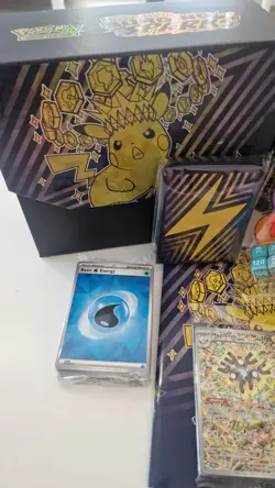 Pokemon TCG Surging Sparks ETB - Box and packs opened, Sealed Promo - Image 2